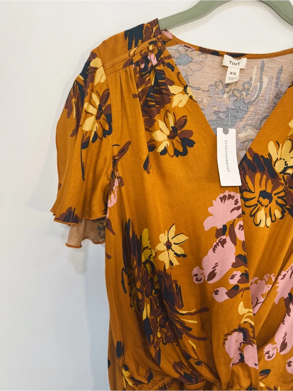 NWT Anthropologie Tiny Venus Knit Wrap Blouse - Picture 8 of 11